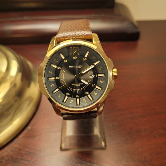 New Gold Men’s Curren Fashion Watch - Picture 1 of 3